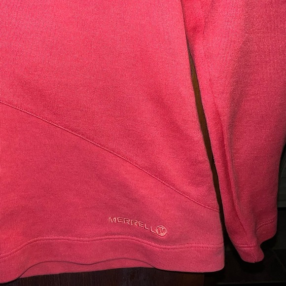 Merrell size small pullover hooded long sleeve shirt women’s red raspberry - Picture 5 of 11
